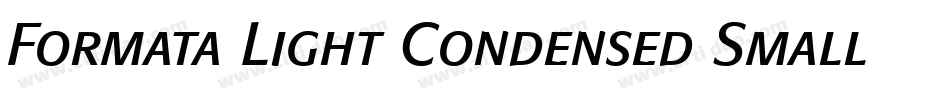 Formata Light Condensed Small Caps & Oldstyle Figures字体转换